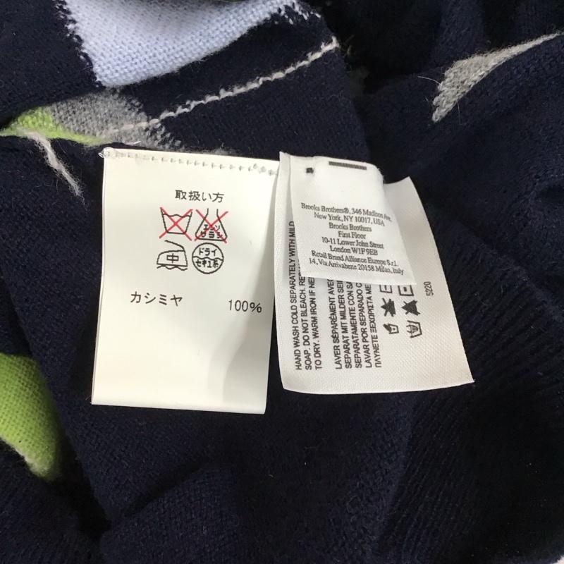 ブルックスブラザーズ BROOKS BROTHERS ニット、セーター 長袖 長袖ニットカットソー ニット セーター ジップアップネックニット M チェック マルチカラー / マルチカラー / メンズ USED 古着 中古 10112766