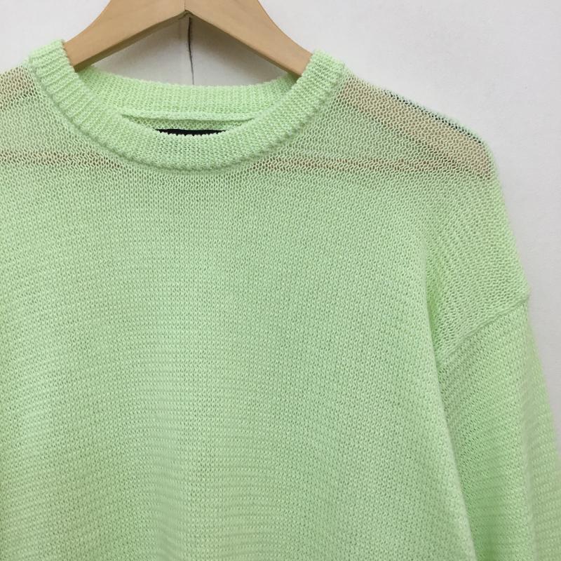 ステューシー STUSSY ニット、セーター 長袖 Light Sensitive Sweater M 無地 薄緑 / ライトグリーン / メンズ USED 古着 中古 10138534