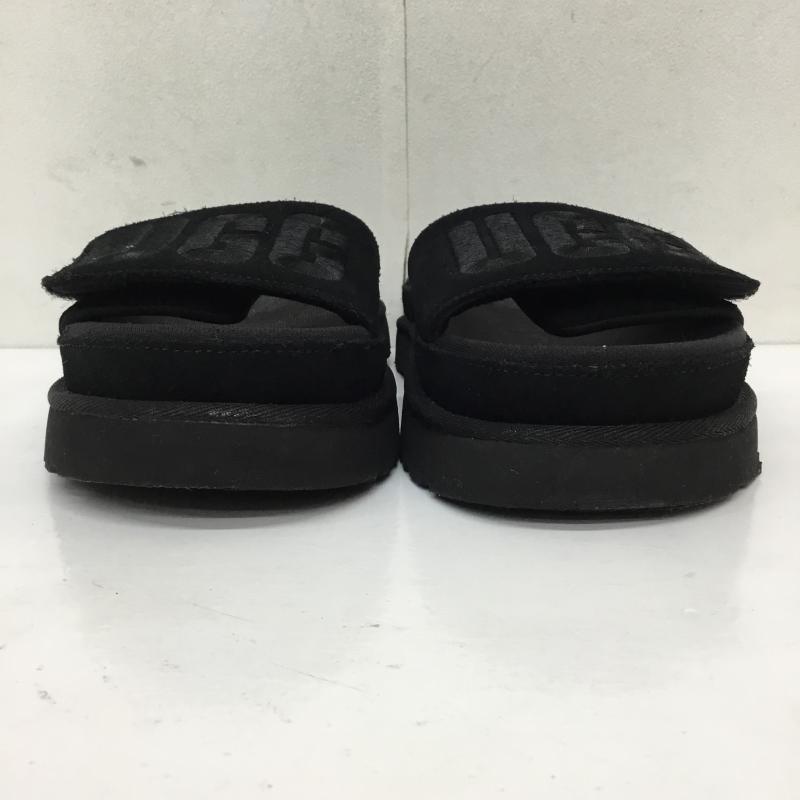 アグ UGG サンダル サンダル 23.5cm ロゴ、文字 黒 / ブラック / レディース USED 古着 中古 10133952