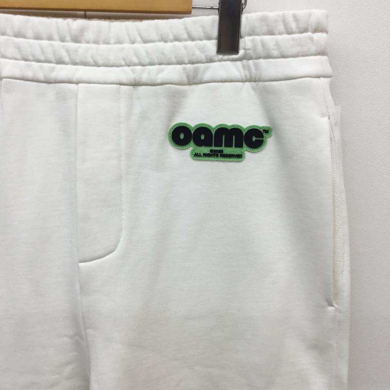 オーエーエムシー OAMC パンツ サルエルパンツ 23A28OAJ29 23AW スウェットパンツ L ロゴ、文字 白 / ホワイト /  メンズ USED 古着 中古 10124451