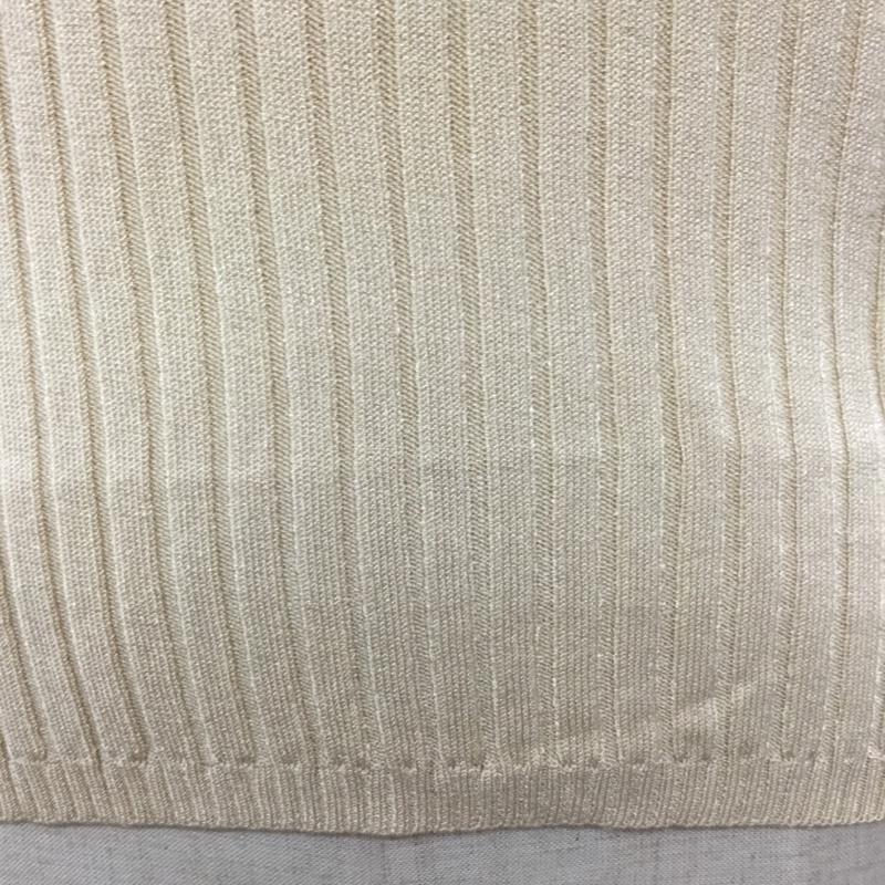 ザラ ZARA ニット、セーター 長袖 長袖ニットカットソー ニット セーター Vネックニット M 無地 ベージュ / ベージュ / レディース USED 古着 中古 10115797