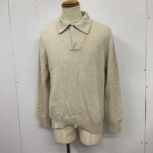 ブルックスブラザーズ BROOKS BROTHERS ニット、セーター 長袖 長袖ニットカットソー ニット セーター カラーネックニット M 無地 ベージュ / ベージュ /  メンズ USED 古着 中古 10112557