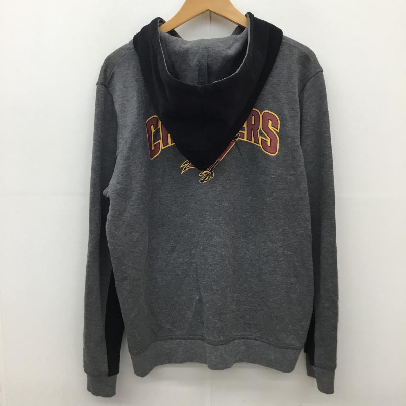 エヌビーエー NBA パーカー 長袖 ジップパーカー XL ロゴ、文字 灰 / グレー / メンズ USED 古着 中古 10136208