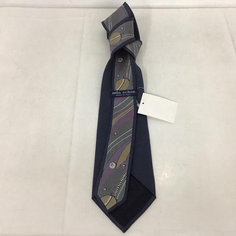ミラ・ショーン mila schon ネクタイ ネクタイ シルク 総柄 マルチカラー / マルチカラー / メンズ USED 古着 中古 10135320