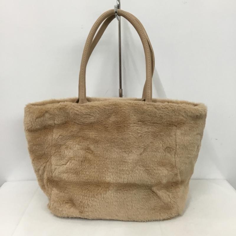 ブルーレーベル・クレストブリッジ BLUE LABEL CRESTBRIDGE トートバッグ トートバッグ フェイクファー ロゴ、文字 ベージュ / ベージュ / レディース USED 古着 中古 10124286