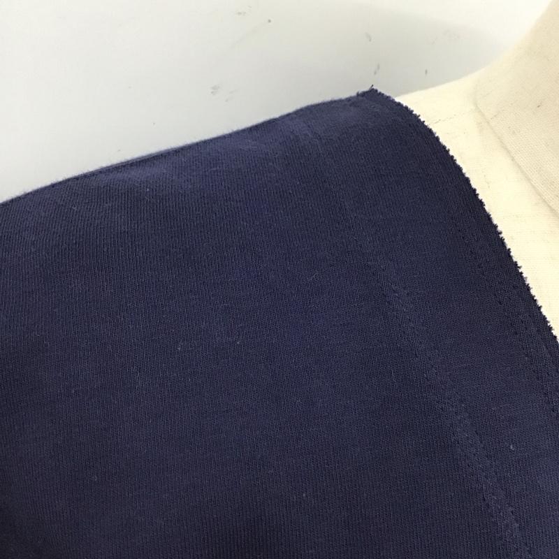 ニコアンド niko and... カーディガン 長袖 長袖カーディガン 長袖カットソー ノーカラージャケット 前開カーディガン 3 無地 紺 / ネイビー / メンズ USED 古着 中古 10114191