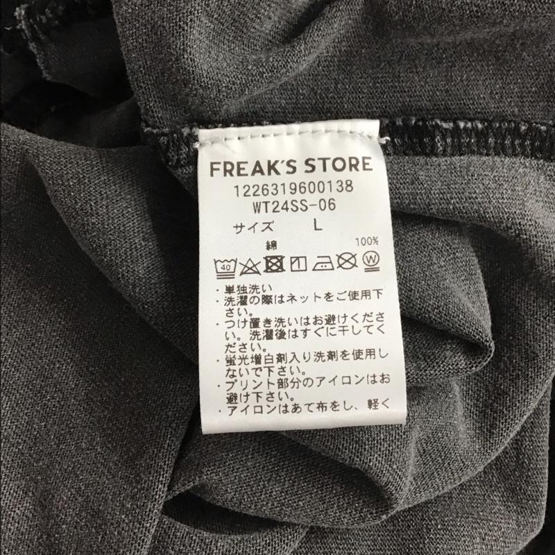 ワイルドシングス WILD THINGS Tシャツ 半袖 半袖カットソー プリントTシャツ クルーネックカットソー L ロゴ、文字 灰 / グレー / メンズ USED 古着 中古 10133168