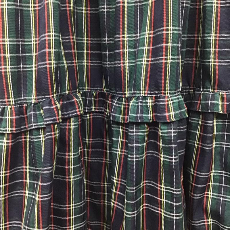 ダブルクローゼット w closet ワンピース ロングスカート 343187 フリルティアードキャミワンピース チェック マルチカラー / マルチカラー / レディース USED 古着 中古 10122559