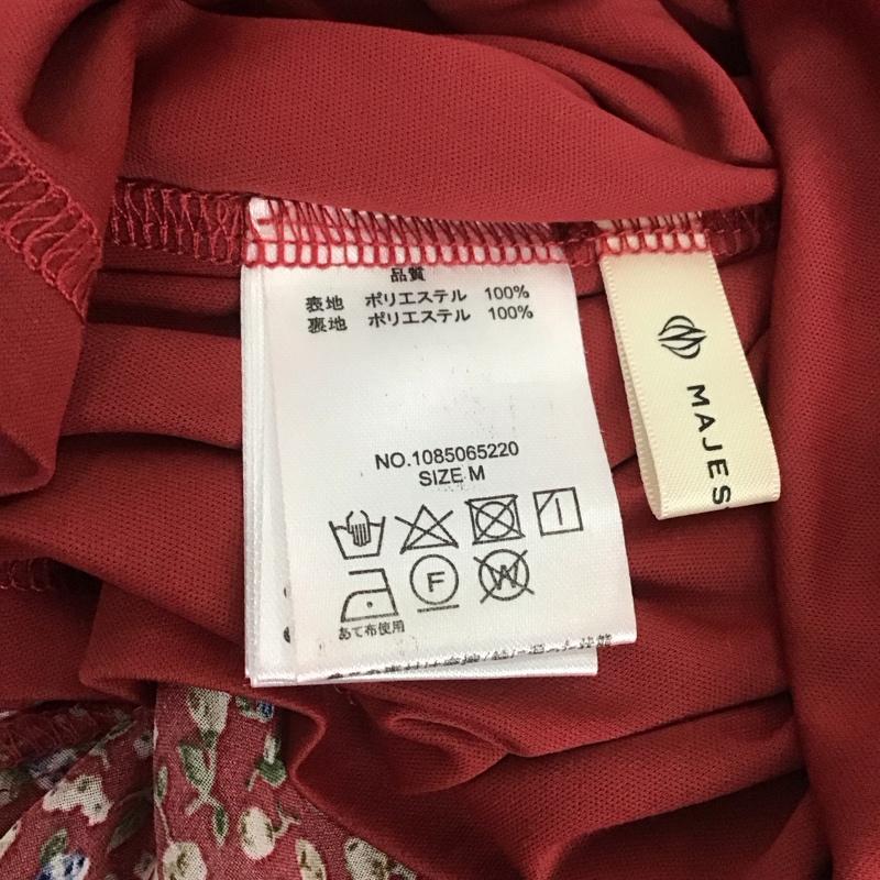 マジェスティックレゴン MAJESTIC LEGON ワンピース ひざ丈スカート 1085065220 ミニフラワーワンピース M 花柄 赤 / レッド / レディース USED 古着 中古 10114017
