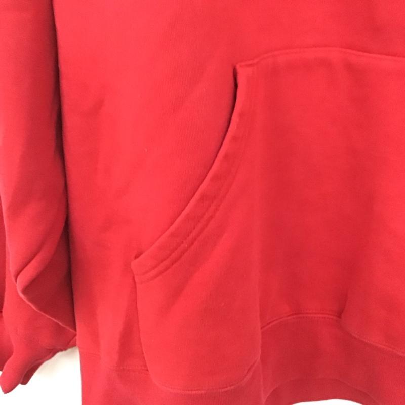 ジャンスポーツ JANSPORT パーカー 長袖 長袖パーカー プルオーバーパーカー スウェット XL ロゴ、文字 赤 / レッド / メンズ USED 古着 中古 10130148