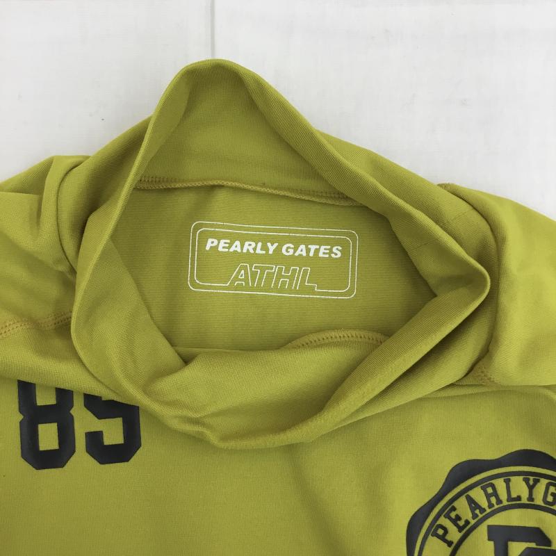 パーリーゲイツ PEARLY GATES カットソー 長袖 フレサーモ 053-266130 4 ロゴ、文字 マスタード / マスタード / メンズ USED 古着 中古 10137751