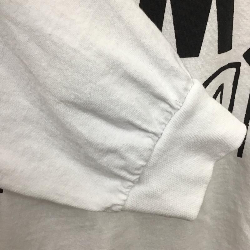 テンダーロイン TENDERLOIN カットソー 長袖 長袖カットソー クルーネックカットソー ロングスリーブカットソー プリントTシャツ L ロゴ、文字 白 / ホワイト /  メンズ USED 古着 中古 10109806