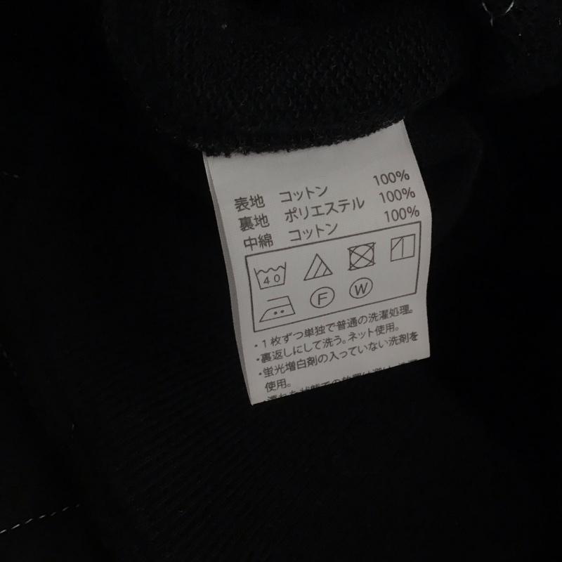 クーティー COOTIE トレーナー 長袖 キルティング スウェット クルーネック L ワンポイント 黒 / ブラック / メンズ USED 古着 中古 10144705