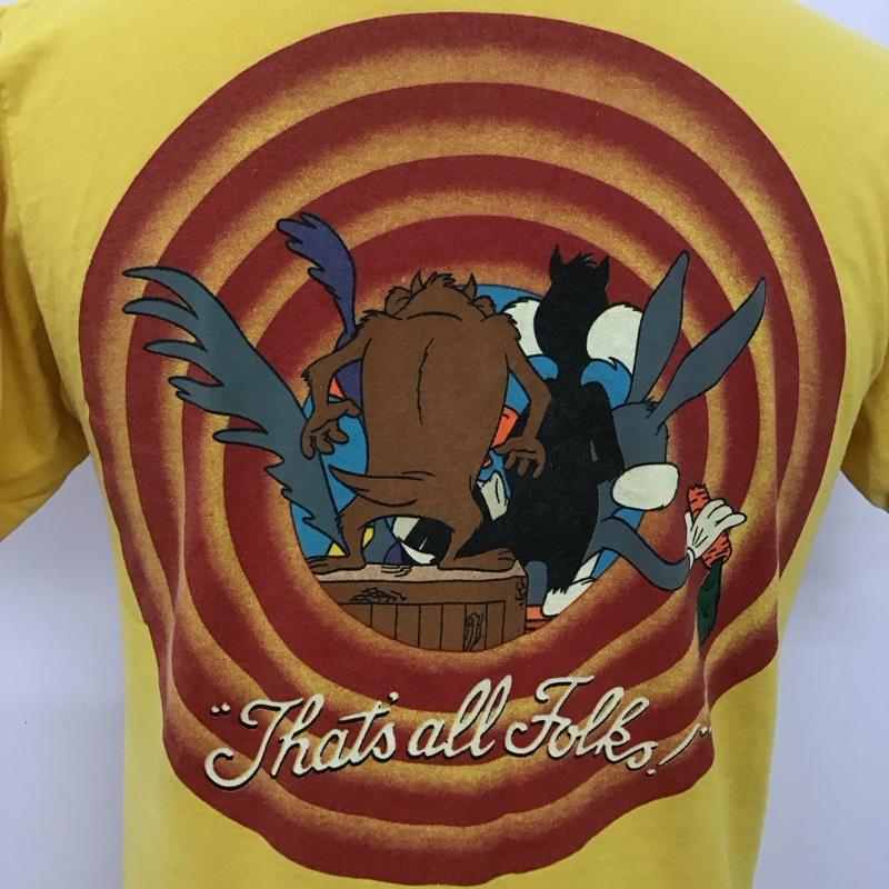 古着 USED Tシャツ 半袖 半袖カットソー プリントTシャツ クルーネックカットソー ロゴ、文字 黄 / イエロー /  メンズ USED 古着 中古 10110949
