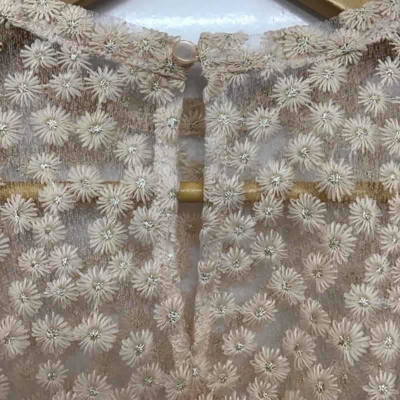 アルシーヴ archives カットソー 半袖 刺繍 桃 / ピンク / レディース USED 古着 中古 10133307