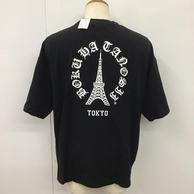 フリークスストア FREAK S STORE Tシャツ 半袖 半袖カットソー プリントTシャツ クルーネックカットソー L ロゴ、文字 黒 / ブラック / メンズ USED 古着 中古 10113646