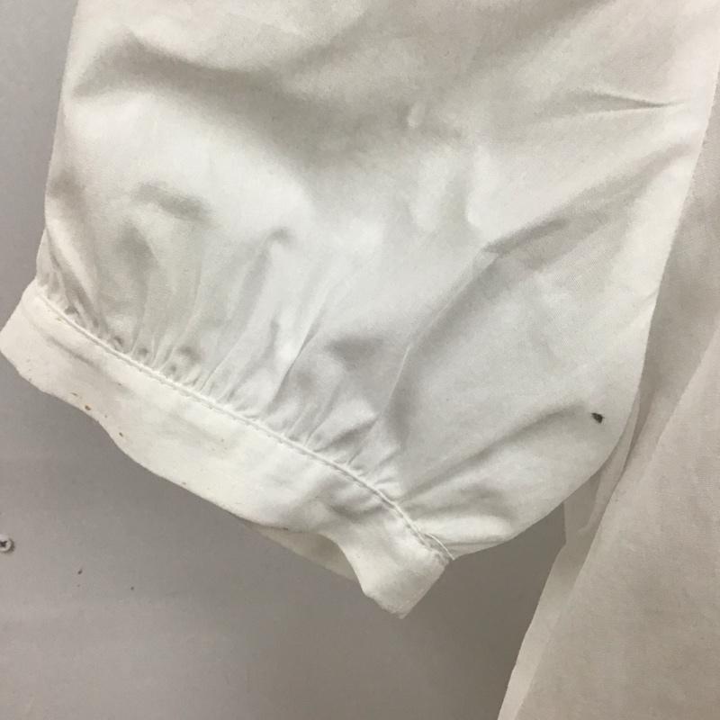 ザラ ZARA カットソー 半袖 半袖シャツ ビックカラーシャツ 半袖カットソー XS 無地 白 / ホワイト / レディース USED 古着 中古 10122498