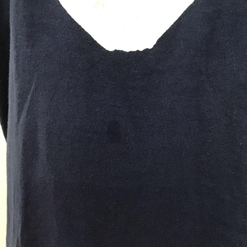 プレイコムデギャルソン PLAY COMME des GARCONS Tシャツ 半袖 az-t183 半袖カットソー プリントTシャツ L プリント 紺 / ネイビー / レディース USED 古着 中古 10114671