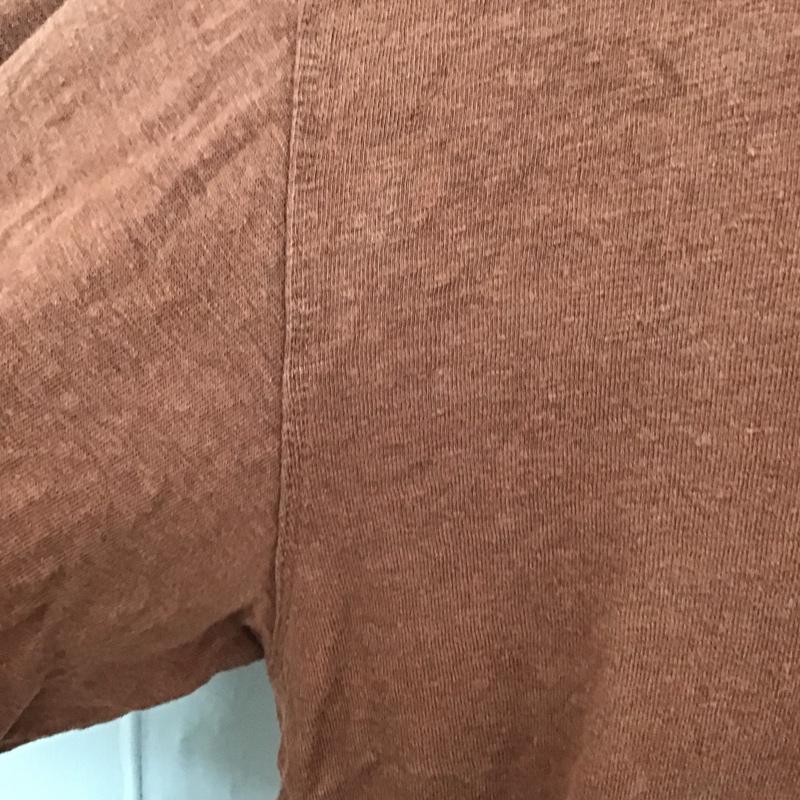 オーラリー AURALEE Tシャツ 半袖 a21st02lt ストレッチリネンジャージーカットソー 半袖カットソー 4 無地 茶 / ブラウン / メンズ USED 古着 中古 10113630