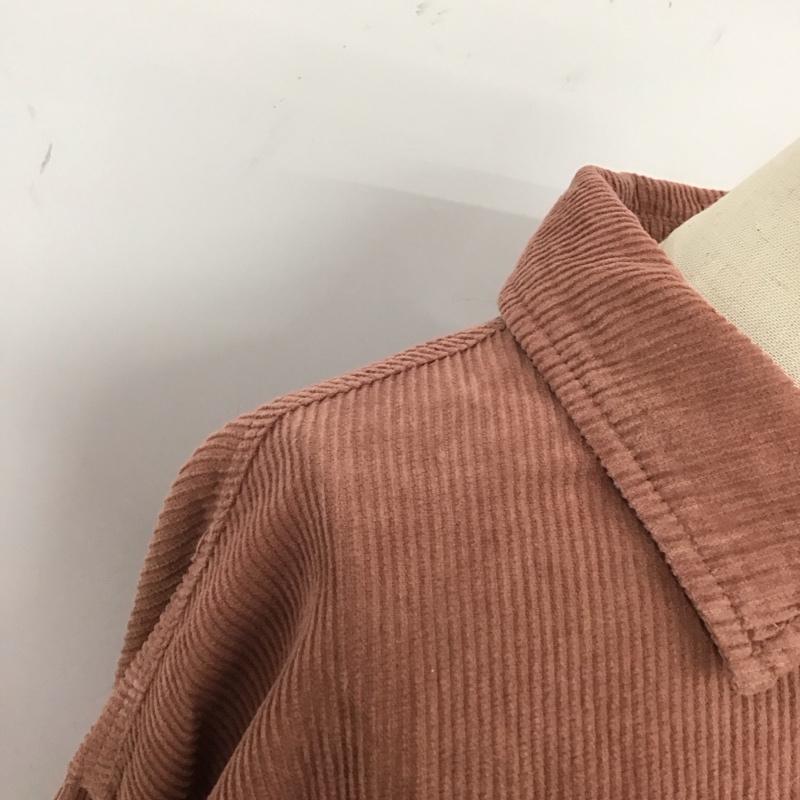 ザラ ZARA ジャケット、上着 ジャケット、ブレザー 8498 898 645 コーデュロイジャケット フリンジ L 無地 桃 / ピンク / レディース USED 古着 中古 10119599