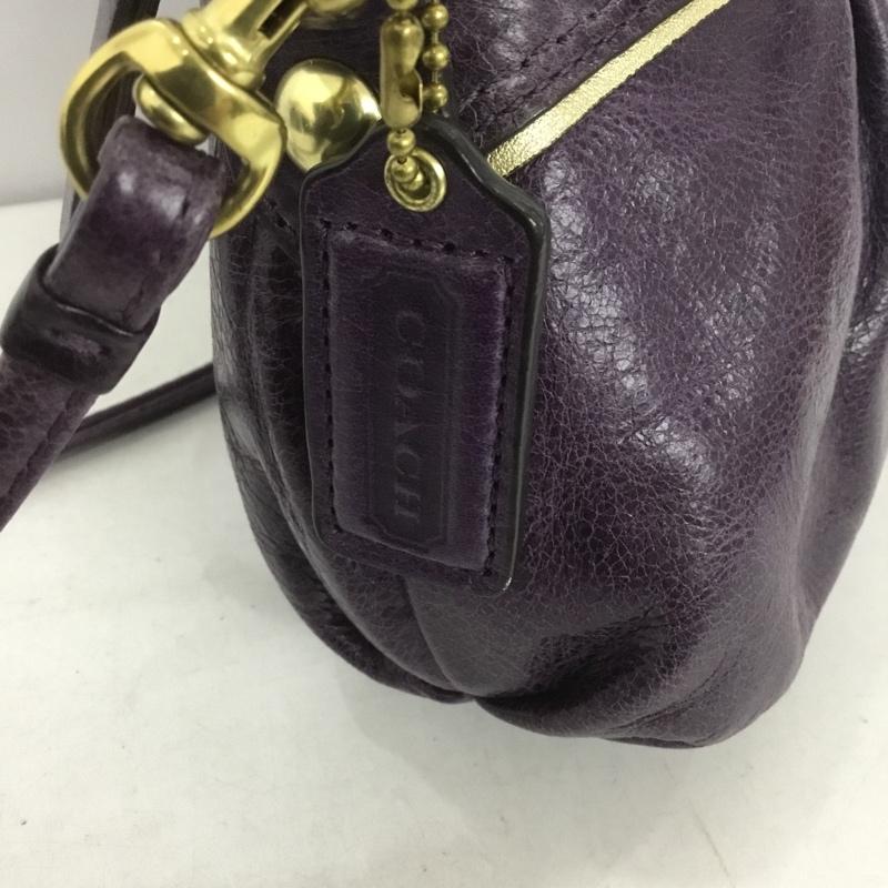 コーチ COACH ショルダーバッグ ショルダーバッグ 46334 ポシェット リボン 無地 紫 / パープル / レディース USED 古着 中古 10133305