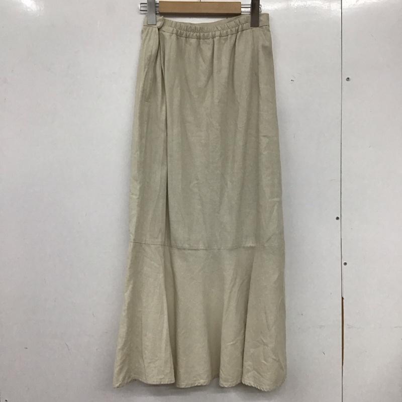 ローリーズファーム LOWRYS FARM スカート ロングスカート FREE 無地 アイボリー / アイボリー / レディース USED 古着 中古 10134257
