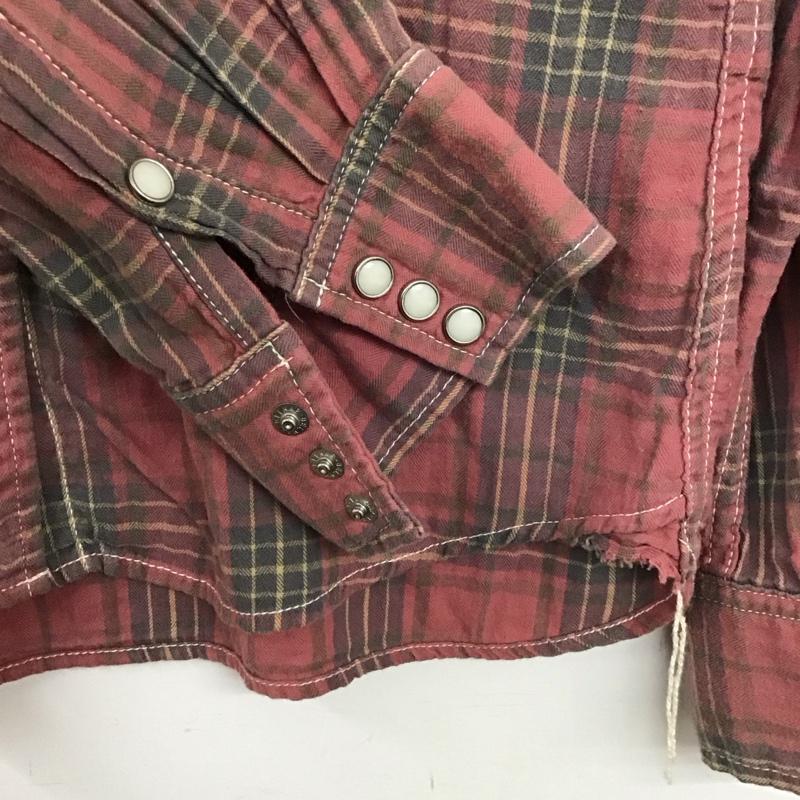 レミ レリーフ REMI RELIEF シャツ、ブラウス 長袖 長袖シャツ チェックシャツ カラーシャツ S チェック マルチカラー / マルチカラー / レディース USED 古着 中古 10136449