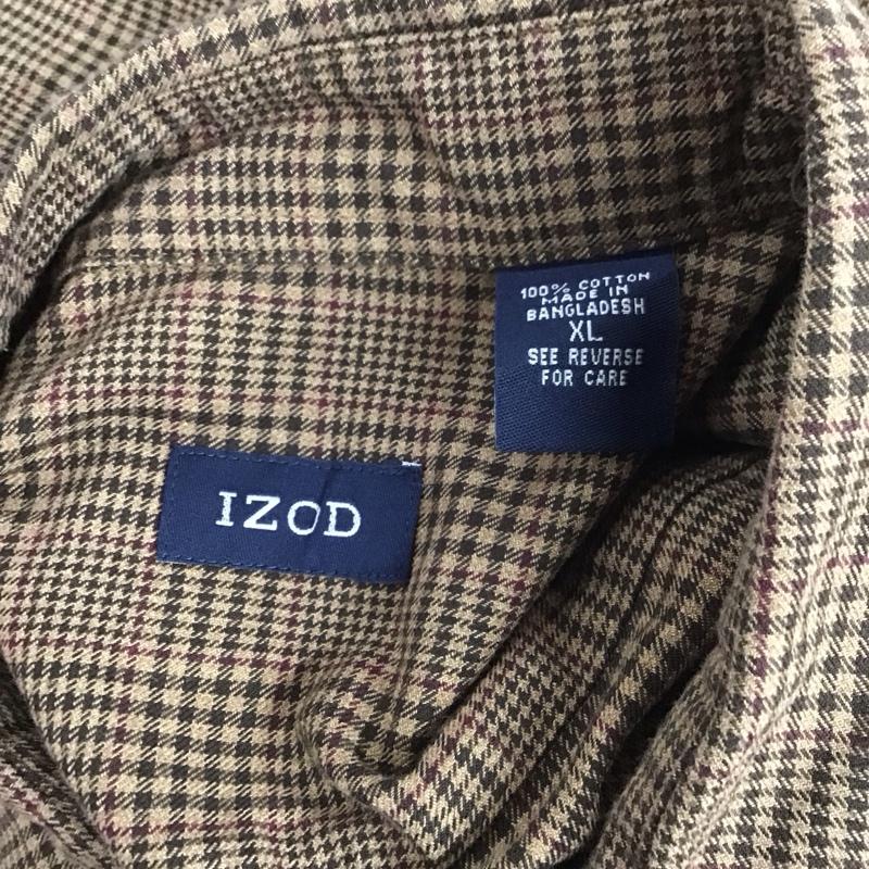 アイゾッド IZOD シャツ、ブラウス 長袖 長袖シャツ カラーシャツ ポケットシャツ 長袖カットソー チェックシャツ XL チェック マルチカラー / マルチカラー / メンズ USED 古着 中古 10124348