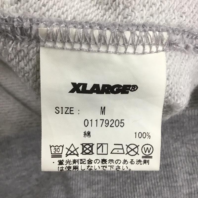 エクストララージ XLARGE パーカー 長袖 長袖パーカー プルオーバーパーカー プリントスウェット M ロゴ、文字 灰 / グレー / メンズ USED 古着 中古 10125630