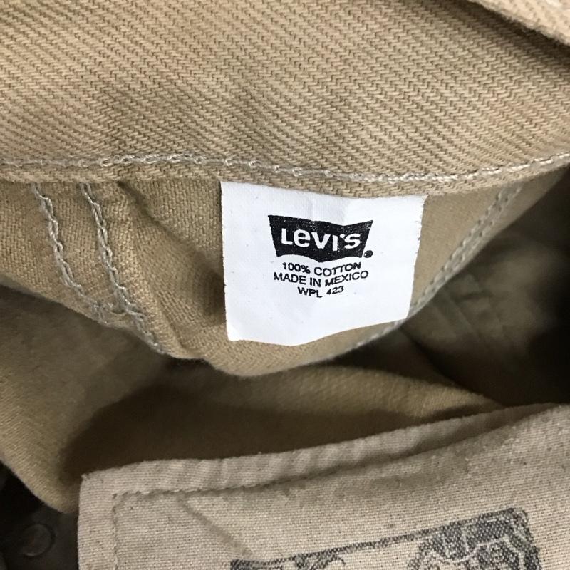 リーバイス Levi s パンツ チノパン WPL423 501 W40 L32 ボタンフライ 40インチ 無地 ベージュ / ベージュ / メンズ USED 古着 中古 10112928