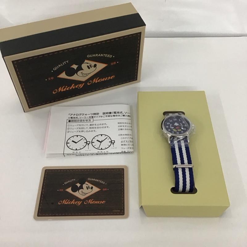 ディズニー Disney 腕時計 アナログ(クォーツ式) ミニーマウス 無地 紺 / ネイビー / レディース USED 古着 中古 10135106