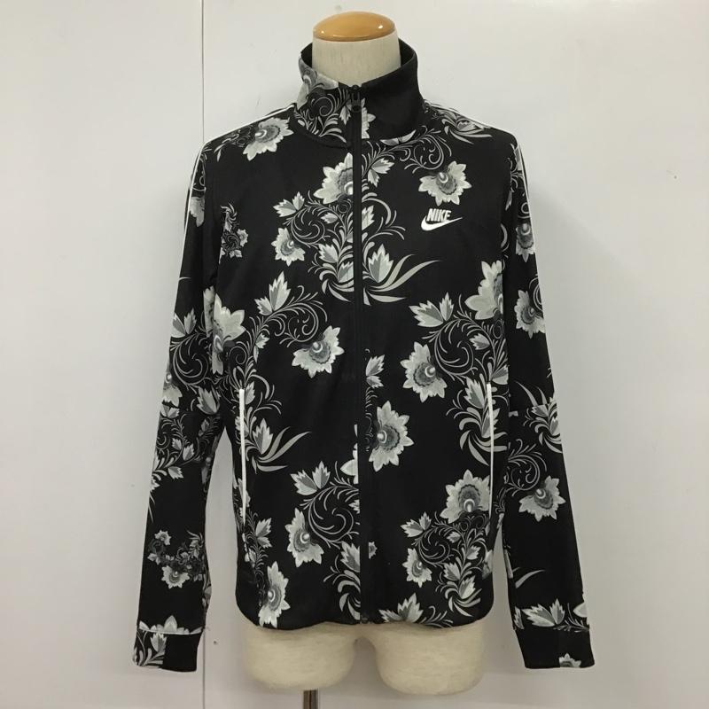 ナイキ NIKE ジャケット、上着 ジャケット、ブレザー 909243-100 フローラルジャージ ジップアップジャケット スポーツウェア L 総柄 X 花柄 白 / ホワイト / X 黒 / ブラック / X 灰 / グレー / メンズ USED 古着 中古 10105617
