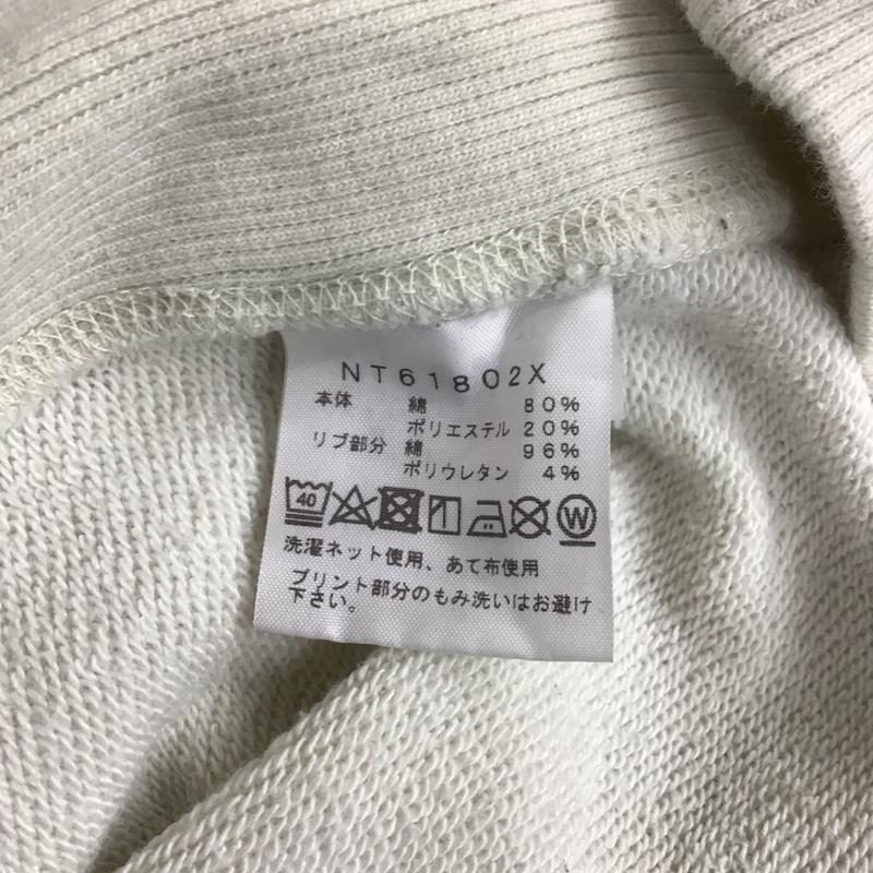 ザノースフェイス THE NORTH FACE トレーナー 長袖 NT61802X 長袖トレーナー スウェット クルーネック リブスウェットカットソー L ロゴ、文字 オフホワイト / オフホワイト /  メンズ USED 古着 中古 10117268