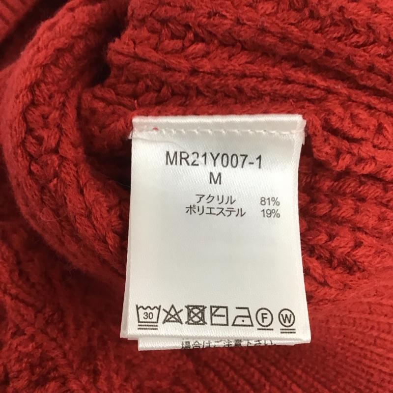 スタディオクリップ studio CLIP カーディガン 長袖 M 無地 赤 / レッド / レディース USED 古着 中古 10133348