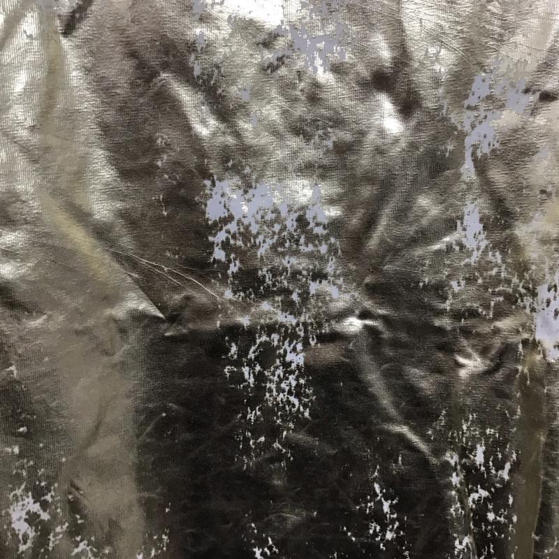 ザラ ZARA Tシャツ 半袖 1165 455 303 クルーネック L プリント 白 / ホワイト / X 金 / ゴールド / レディース USED 古着 中古 10131302