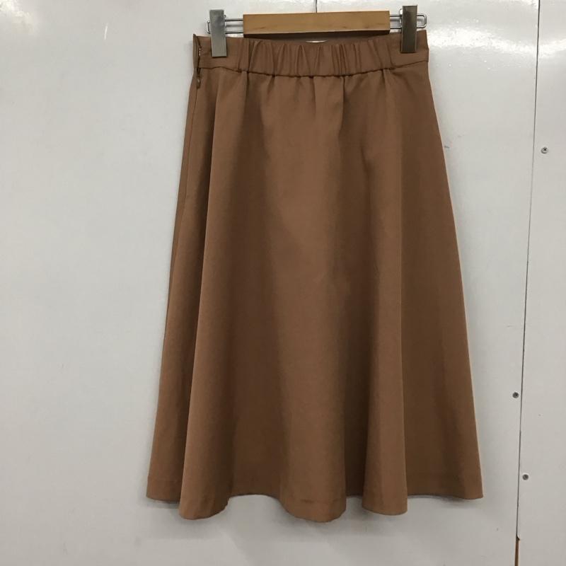 ユナイテッドアローズグリーンレーベルリラクシング UNITED ARROWS green label relaxing スカート ひざ丈スカート 3524-165-2111 CS T/C グログラン タック スカート 36 無地 ベージュ / ベージュ / レディース USED 古着 中古 10133806