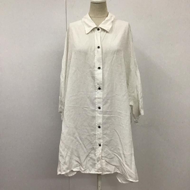 ジーナシス JEANASIS シャツ、ブラウス 半袖 JS063745MC FREE 無地 白 / ホワイト / レディース USED 古着 中古 10110297