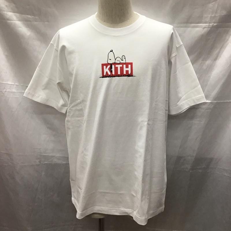 キス KITH Tシャツ 半袖 半袖カットソー プリントTシャツ クルーネックカットソー S プリント 白 / ホワイト /  メンズ USED 古着 中古 10111013