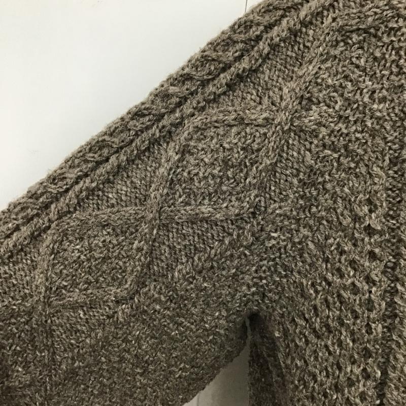 古着 USED ニット、セーター 長袖 アラン編 House of Ireland 無地 ベージュ / ベージュ / メンズ USED 古着 中古 10105758