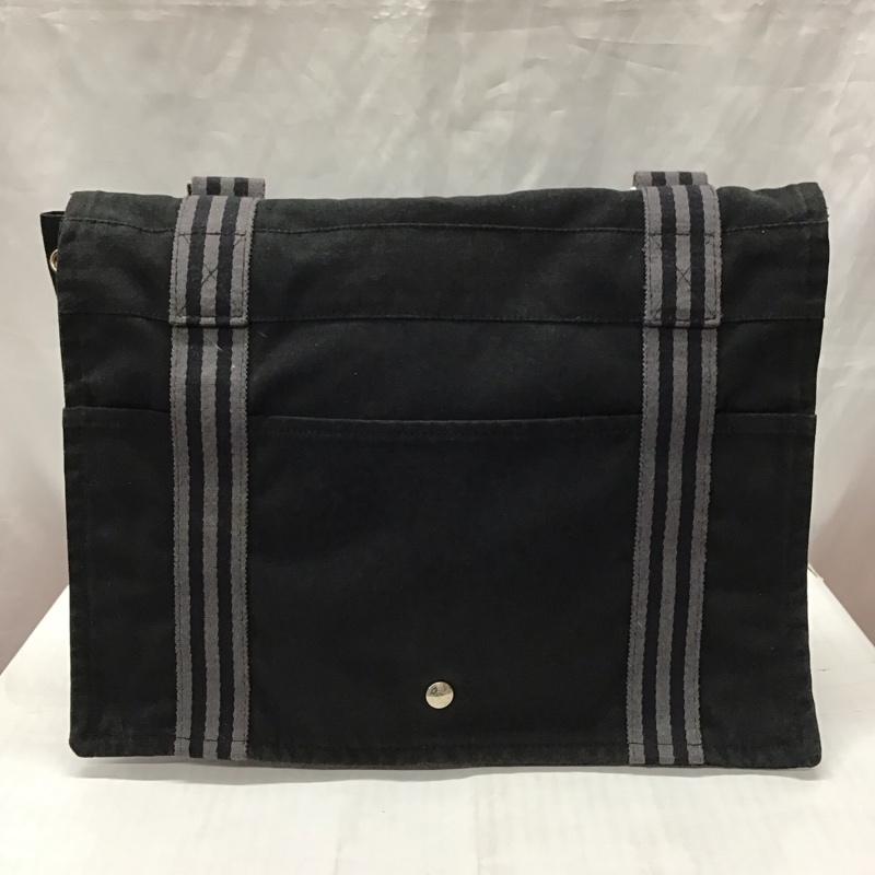 エルメス HERMES ショルダーバッグ ショルダーバッグ フールトゥ バサス キャンバス 無地 黒 / ブラック / メンズ USED 古着 中古 10118888