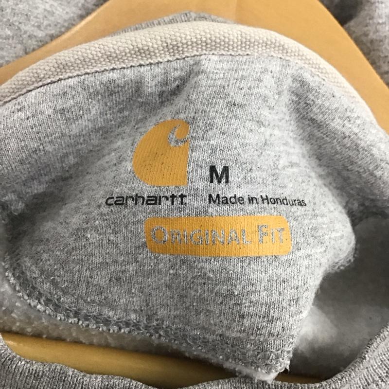カーハート Carhartt トレーナー 長袖 長袖トレーナー スウェット クルーネック プルオーバー M 無地 灰 / グレー / メンズ USED 古着 中古 10149101