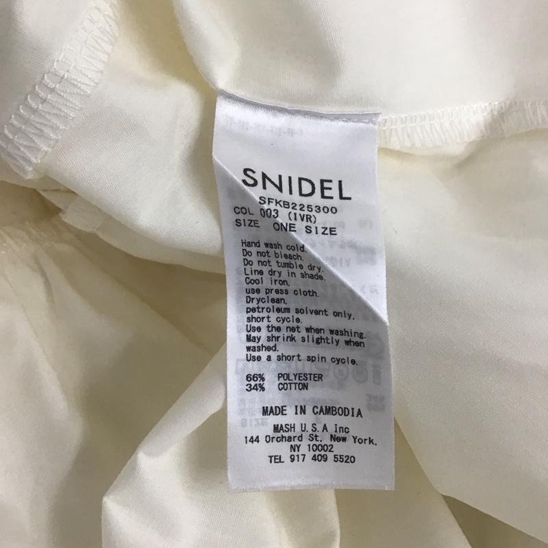 スナイデル SNIDEL ワンピース ロングスカート 長袖シャツワンピース ロングワンピース スタンドカラー 無地 白 / ホワイト / レディース USED 古着 中古 10135424