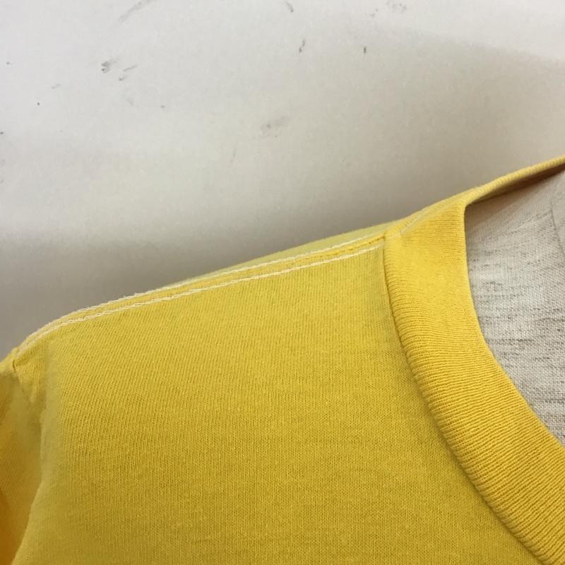 古着 USED Tシャツ 半袖 半袖カットソー プリントTシャツ クルーネックカットソー ロゴ、文字 黄 / イエロー /  メンズ USED 古着 中古 10110949