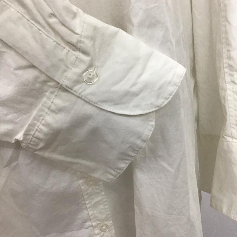 ザラ ZARA シャツ、ブラウス 長袖 8372 039 250 ロングシャツ M 無地 白 / ホワイト / レディース USED 古着 中古 10116219