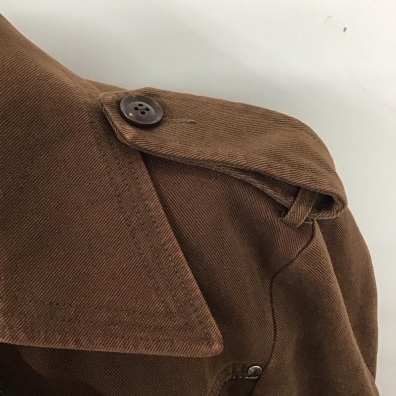 ニックアシュレイ NICKASHLEY コート トレンチコート 8EN03-729-59 L 無地 茶 / ブラウン / メンズ USED 古着 中古 10111570