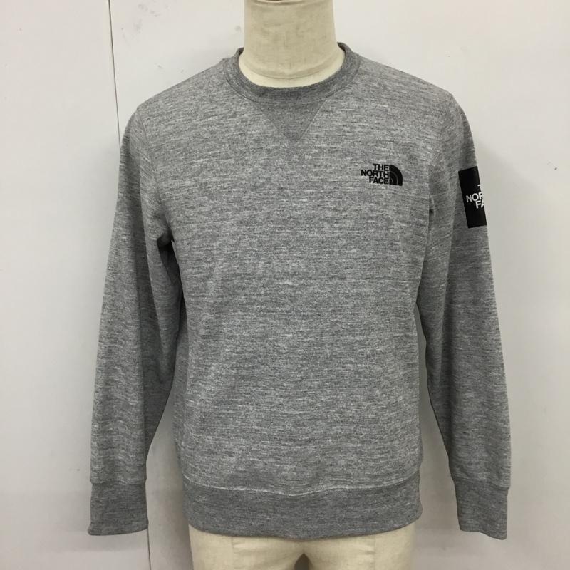 ザノースフェイス THE NORTH FACE トレーナー 長袖 NT11954 スウェット M ロゴ、文字 灰 / グレー /  メンズ USED 古着 中古 10119754