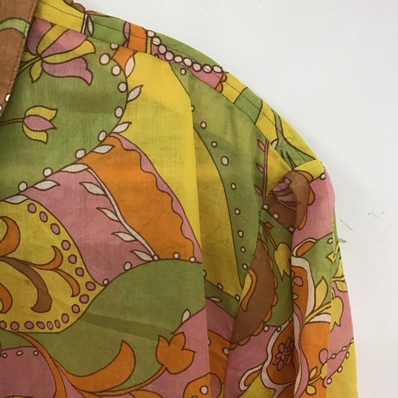 ザラ ZARA シャツ、ブラウス 長袖 長袖シャツ 総柄シャツ カラーシャツ プリント L プリント マルチカラー / マルチカラー / レディース USED 古着 中古 10135555
