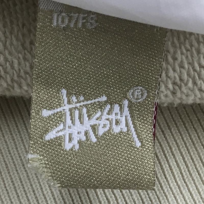 ステューシー STUSSY パーカー 長袖 ジップパーカー S ロゴ、文字 X プリント ベージュ / ベージュ / メンズ USED 古着 中古 10128165