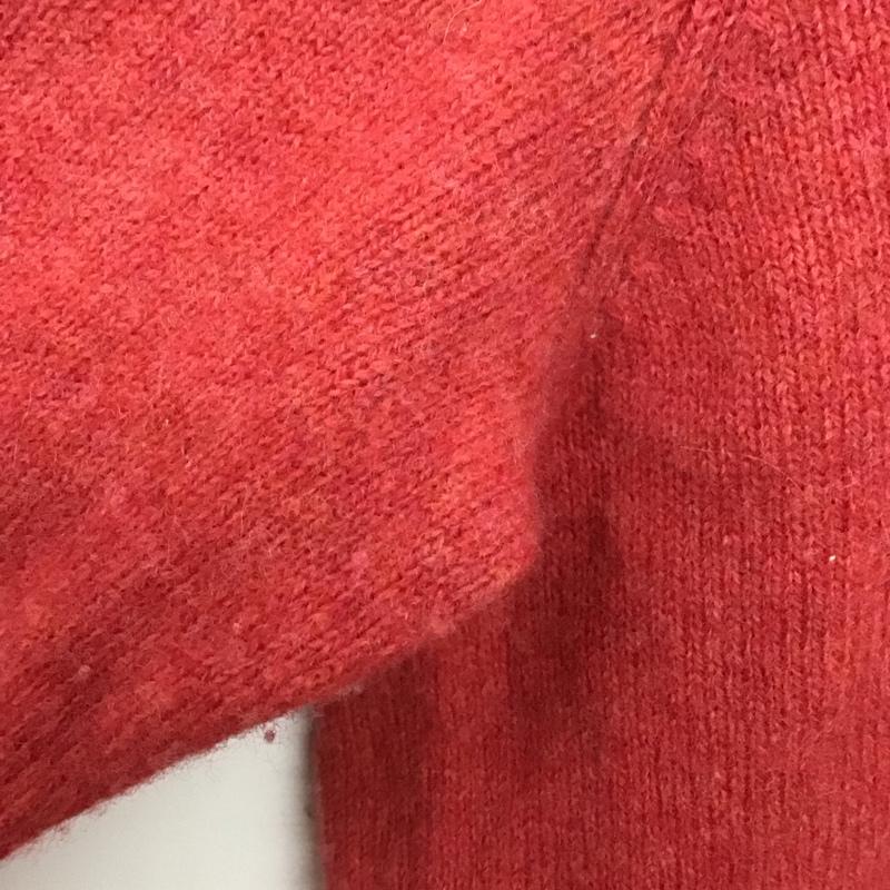 ポロラルフローレン POLO RALPH LAUREN ニット、セーター 長袖 長袖ニットカットソー クルーネック セーター L ロゴ、文字 赤 / レッド / メンズ USED 古着 中古 10129086