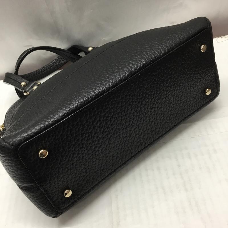 ケイトスペード Kate Spade ハンドバッグ ハンドバッグ レザー ロゴ、文字 黒 / ブラック / レディース USED 古着 中古 10113759